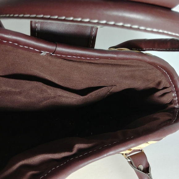 Wicker Basket Purse Buckle Beach Woven Handbag Bag Tote - Picture 4 of 4